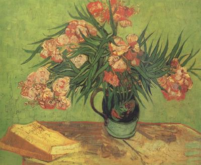 Vincent Van Gogh Still life:Vast with Oleanders and Books (nn04) oil painting picture